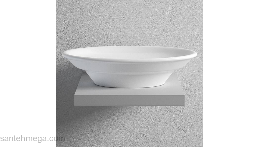 Раковина на столешницу BIEN Dune 530х380 DNLG05301FD0W3000. Фото