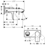 Смеситель для раковины Hansgrohe Metris (внешняя часть) 31085000. Фото