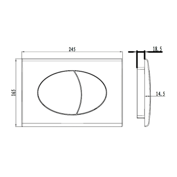 Клавиша смыва IDDIS Unifix UNI10M0I77. Фото
