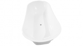 Ванна из литьевого мрамора отдельностоящая CASTONE Амелия 180х75. Фото