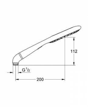 Ручной душ GROHE Rainshower Icon 27633000. Фото