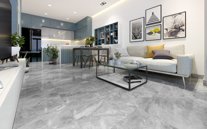 BELLEZA MARBLE 55H50 Керамический гранит Meloren 595х595х11 темно-бежевый. Фото