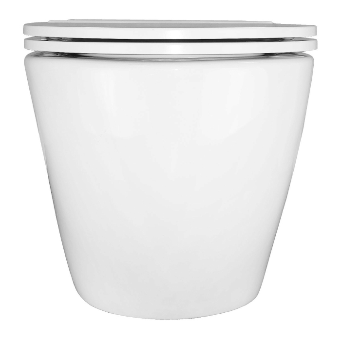 Унитаз импульсный Azario 360х570х375 подвесной, полукруглый, быстросъемное сиденье микролифт, монтажная рама в комплекте (AZ-102C). Фото