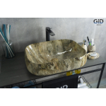 Раковина накладная GID Mnc186 56х42 54423 Под камень. Глянцевый Раковина накладная GID Mnc186 56х42 54423 Под камень. Глянцевый. Фото