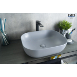 Раковина накладная GID Gm1302 50х40 53336 Серый Матовый Раковина накладная GID Gm1302 50х40 53336 Серый Матовый. Фото