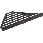 Угловая корзинка AddStoris Hansgrohe 41741670, матовый черный Угловая корзинка AddStoris Hansgrohe 41741670, матовый черный для ванной комнаты. Фото