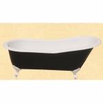 Ванна чугунная MAGLIEZZA Gracia 170х80 (экран черный,ножки хром) Ванна чугунная MAGLIEZZA Gracia 170х80 (экран черный,ножки хром). Фото