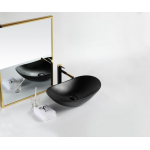 Раковина накладная BELBAGNO 60х37 BB1404-H301 черная матовая Раковина накладная BELBAGNO 60х37 BB1404-H301 черная матовая. Фото