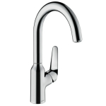 Кухонный смеситель однорычажный, 220, 1jet Hansgrohe 71802000, хром Кухонный смеситель однорычажный, 220, 1jet Hansgrohe 71802000, хром. Фото