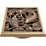 Сливной трап с решёткой BRONZE DE LUXE «Рыбы» 21980/4926.5 Сливной трап с решёткой BRONZE DE LUXE «Рыбы» 21980/4926.5. Фото